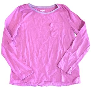 🍁2/$7🍁OLD NAVY Solid Pink Long Sleeve Shirt with Pocket
